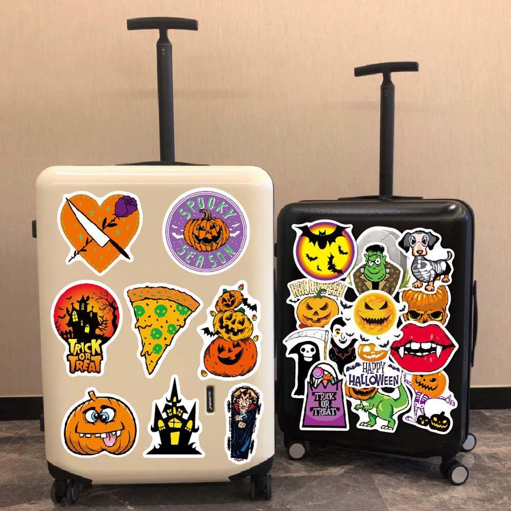 Lanfy Halloween Stiker Jurnal Notebook Hallowmas Labu Scrapbooking Akun Tangan Graffiti Stiker Dekoratif