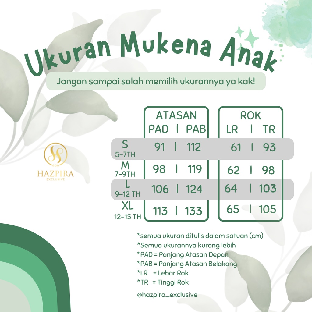 MUKENA ANAK PEREMPUAN BORDIR NAHLA SD TANGGUNG 5 - 15 TAHUN RAYON PREMIUM