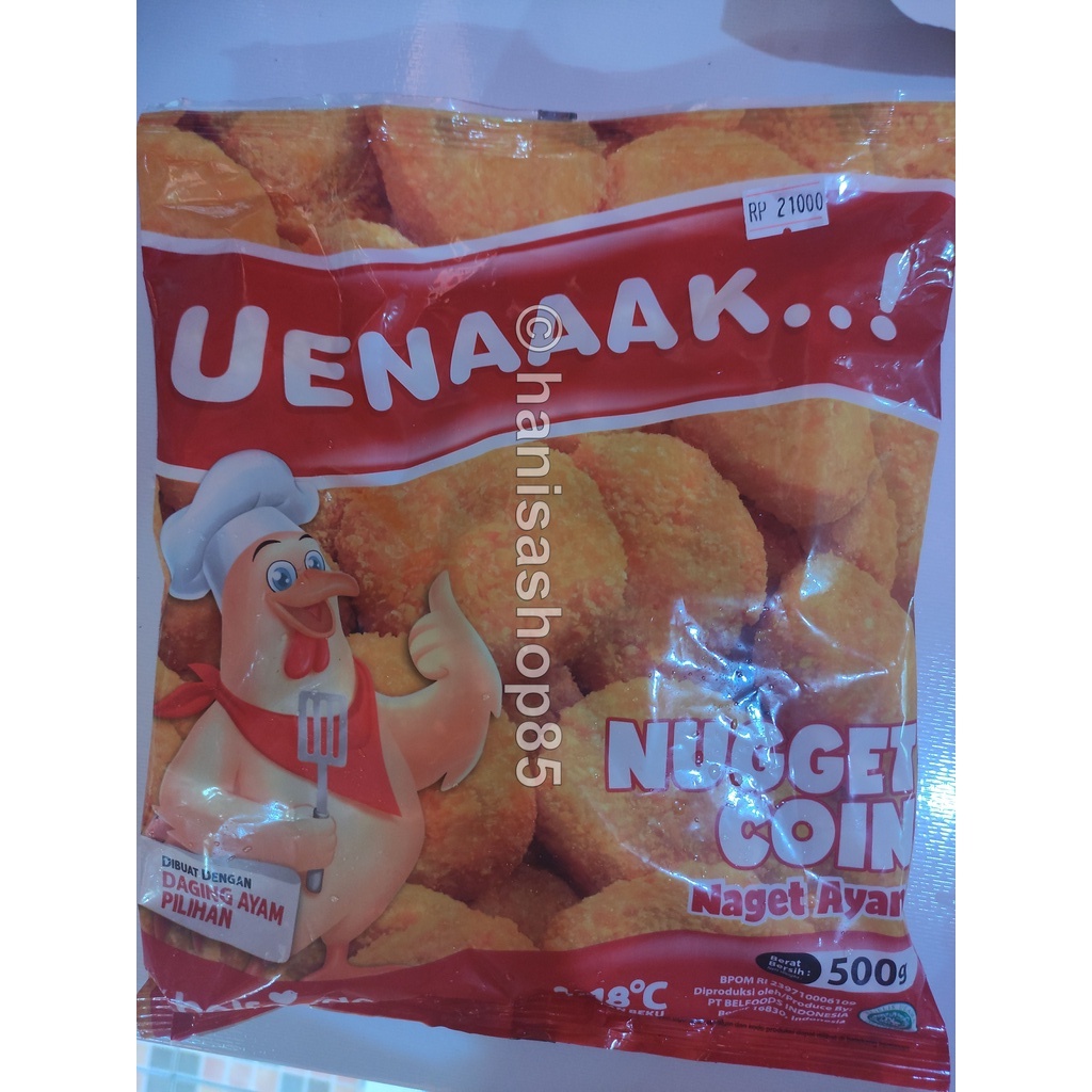 

Belfoods Uenaak Nugget Coin Ayam 500gr