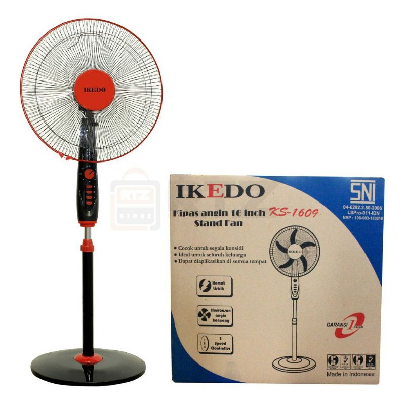 Ikedo Kipas Angin KS 1609-Kipas Berdiri