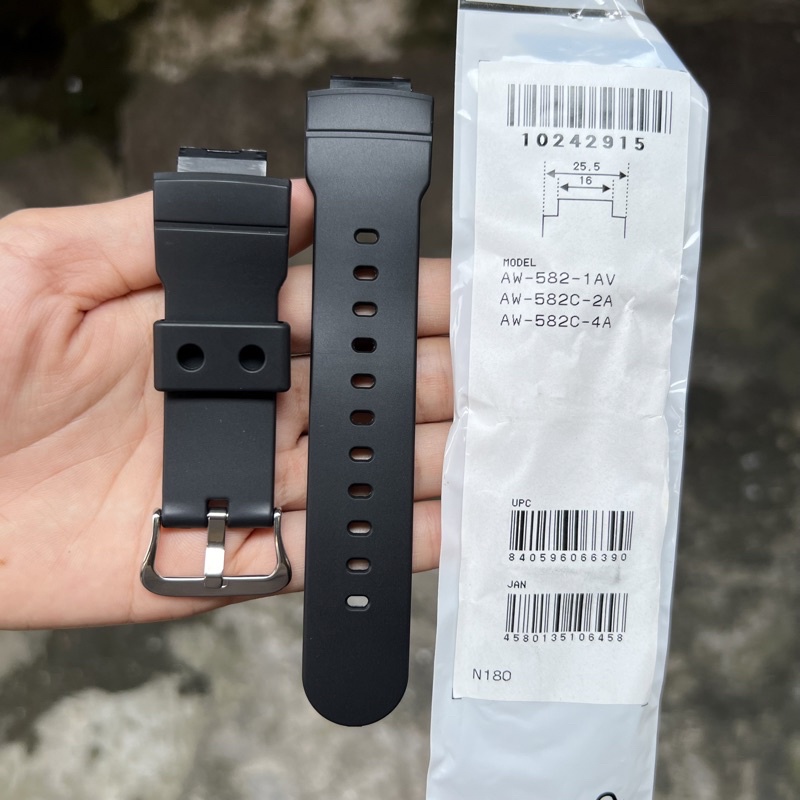 Strap tali jam tangan casio original AW-582 1A band AW 582