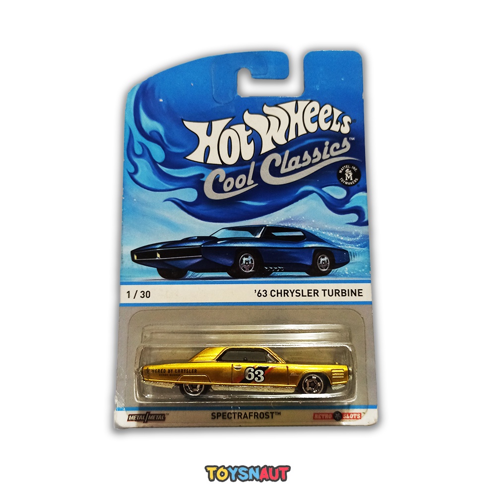 HW HotWheels '63 Chrysler Turbine Spectrafrost Cool Classic Gold 2014