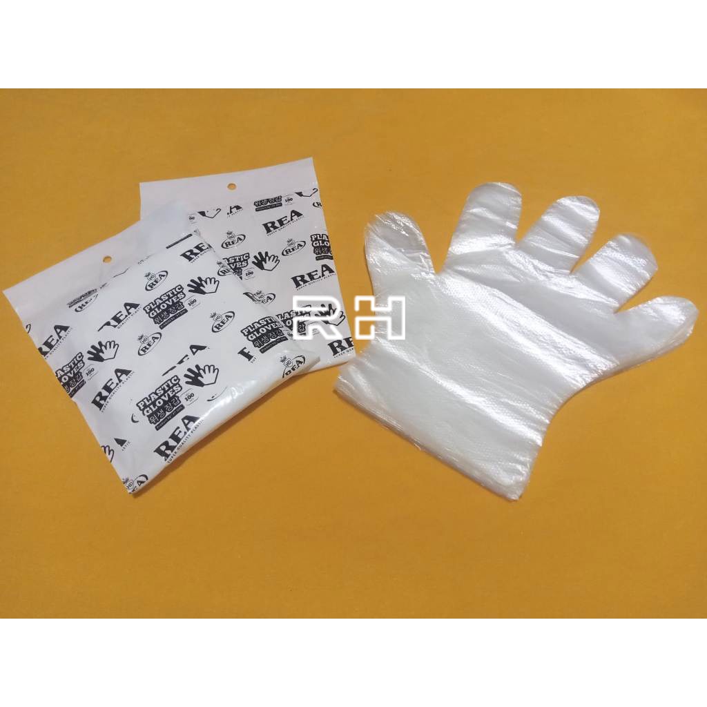 Hand gloves / Handgloves sarung tangan PLASTIK anti virus bukan karet atau latex