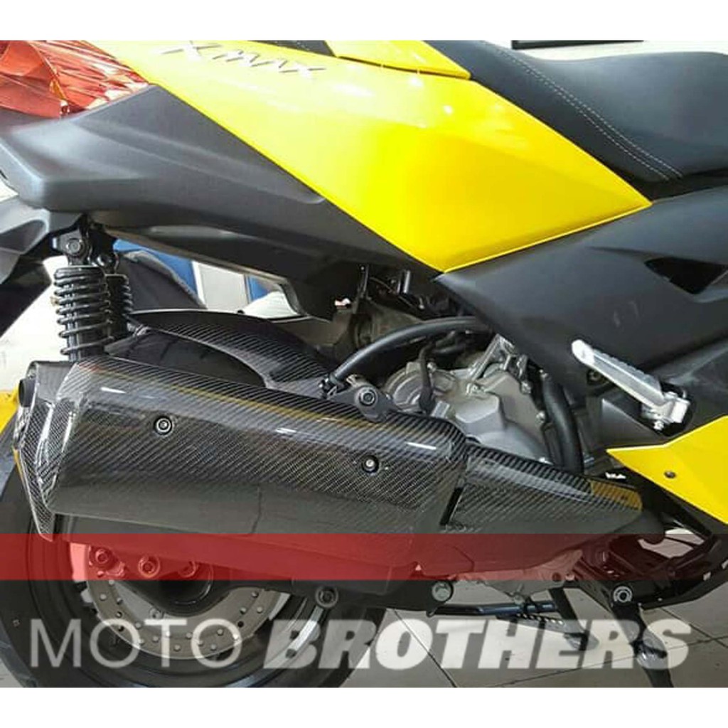 COVER KNALPOT SET / PAKET CARBON KEVLAR ORIGINAL XMAX