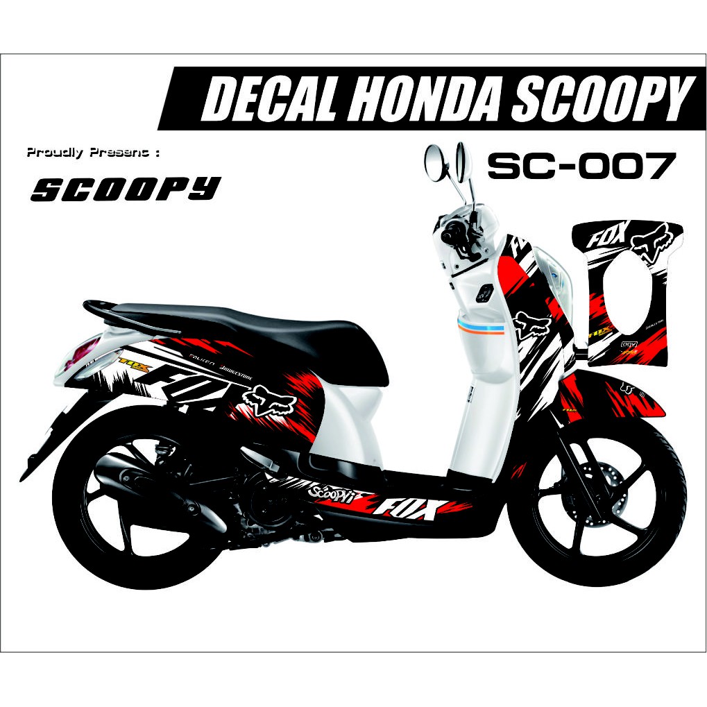 Sticker Decal Honda Scoopy Fi Full Body Fox Shopee Indonesia