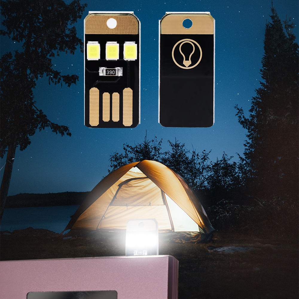 Lampu Led Usb Portable Dengan Gantungan Kunci Untuk Laptop / PC / Powerbank / Camping / Outdoor