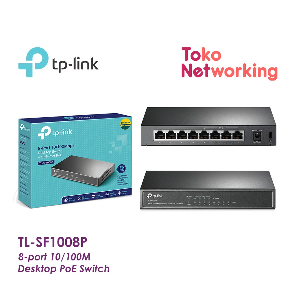 TL-LINK TL-SF1008P: 8-port 10/100M Desktop PoE Switch sf1008p tplink sf1008