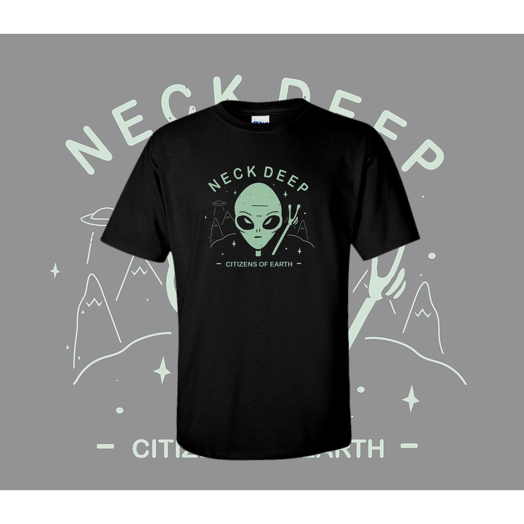 Kaos Neck Deep - Citizen Of Earth - Original Gildan T-shirt