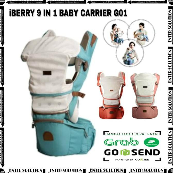 Baby Carrier - Iberry Hipseat 9 In 1 Baby Carrier G01 Gendongan Bayi - Termurah 