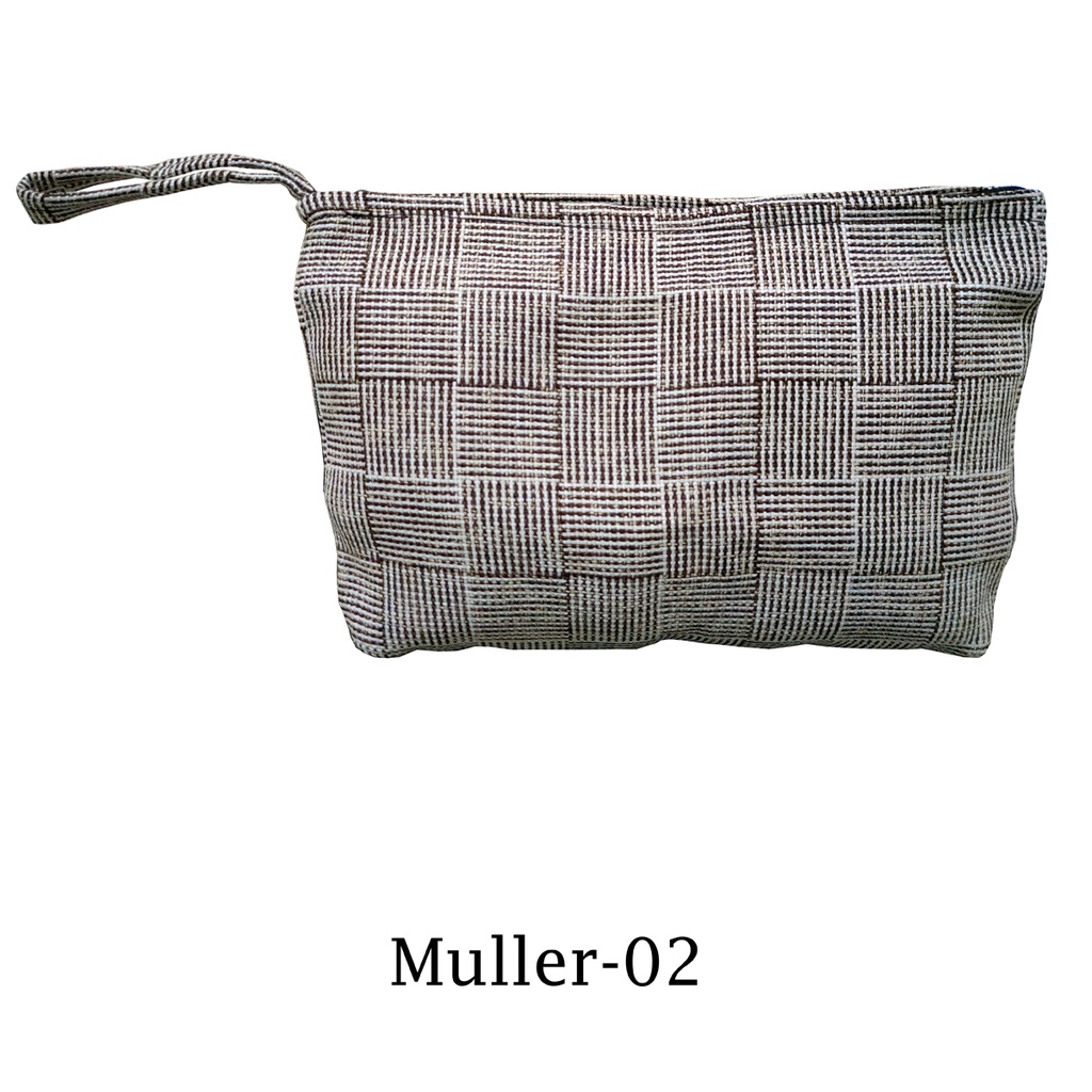 Pouch Jumbo Clutch Bahan Tebal 31x21x4cm Motif MULLER-02