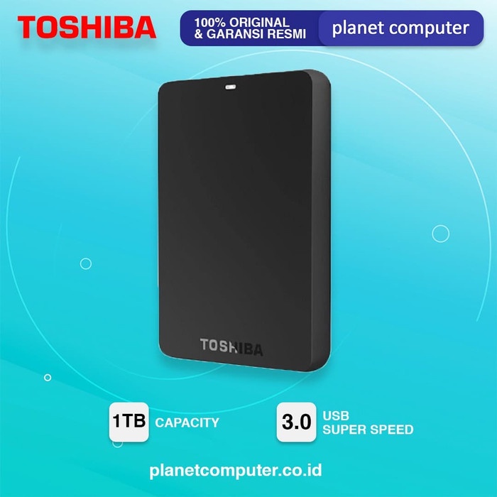 HARDISK EKSTERNAL TOSHIBA 1TB BASIC-READY BLACK