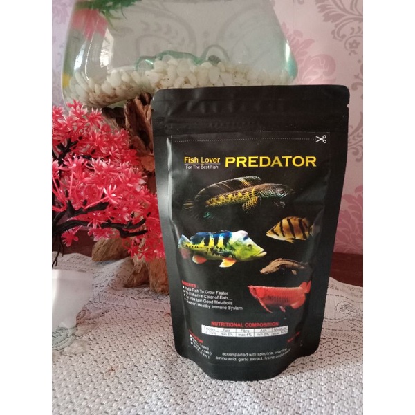 PELET MAKANAN IKAN PREDATOR pakan predator