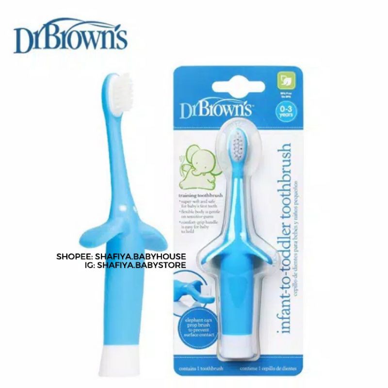 Dr Browns Infant to Toddler Toothbrush Sikat Gigi Dr Brown