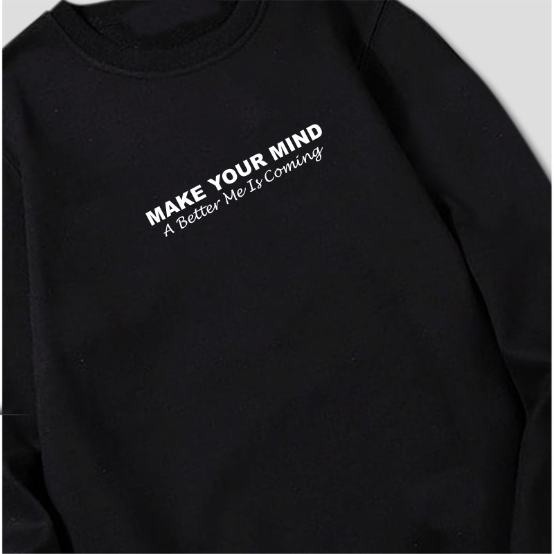 CrewNeck SIMPEL MONEY TALK /BLACK / NSA CREWNEK 21148 805 AFK ORIGINAL BANDUNG