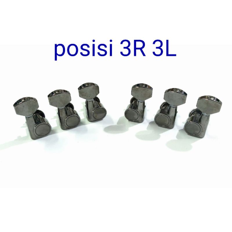 dryer gitar cosmo screwless tuning gitar screwless cosmo black nikel original not gotoh grover