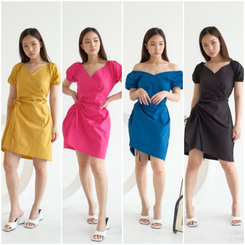 ⚡️CLEARANCE SALE ♡ PREMIUM ♡ REAL PIC ! GABBIE 2 WAYS KIMONO SLING MINI DRESS