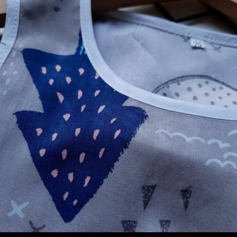 LS setelan puffer fish star import