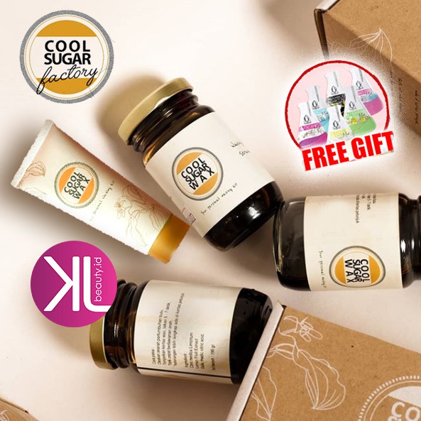 (ada FREE GIFT loh) COOLSUGAR Cool Sugar Wax  TUBE / Kit Lemon Size S