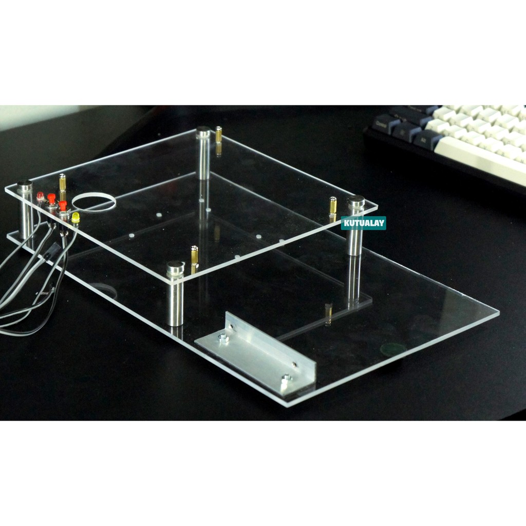 Casing Komputer Open Air Acrylic Mini ITX PC CPU Akrilik Benchtable