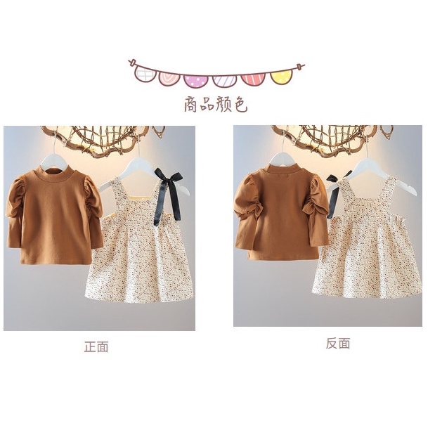 Setelan Bayi Perempuan AMEENA Baju Fashion Overal Set 2in1 Baby Girl Korean Style Import