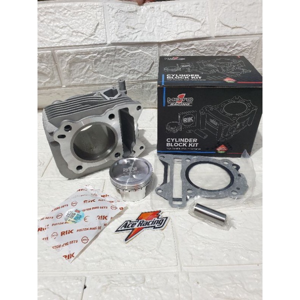 Blok Bore Up kit 66 mm set Vespa metik matic piagio lx sprint primavera 125 150 piston Forget MOTO 1