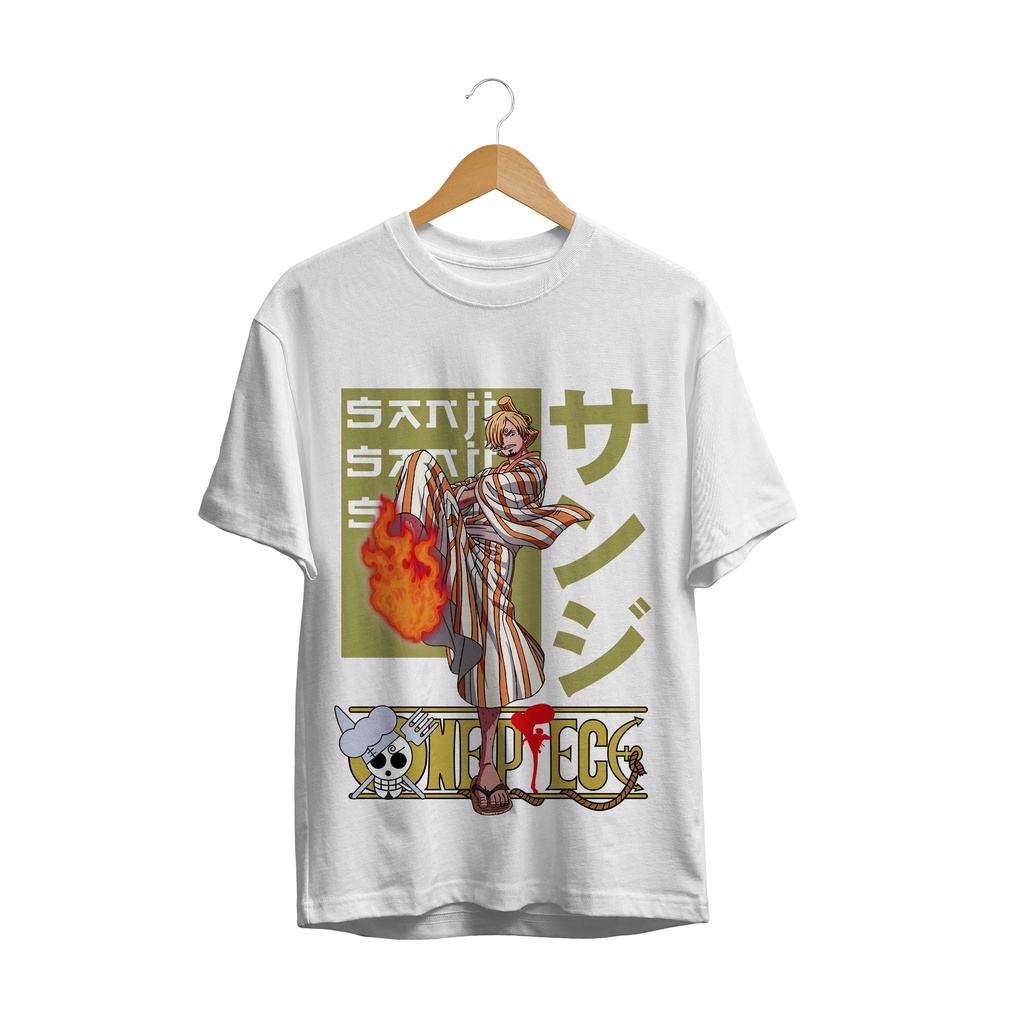 BAJU KAOS MANGA ANIME TERBARU ONE PIECE SANJI OP