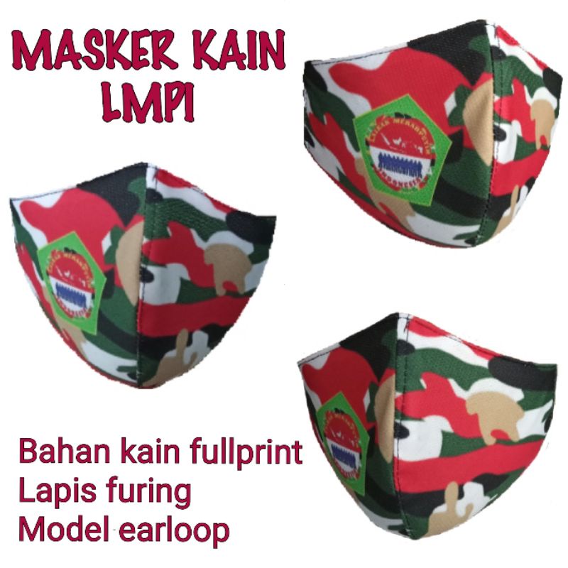 Masker LMPI Laskar Merah Putih Indonesia