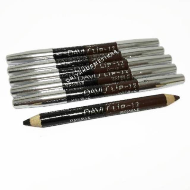 EYELINER DAVIS DUA SISI HITAM &amp; COKLAT ecer