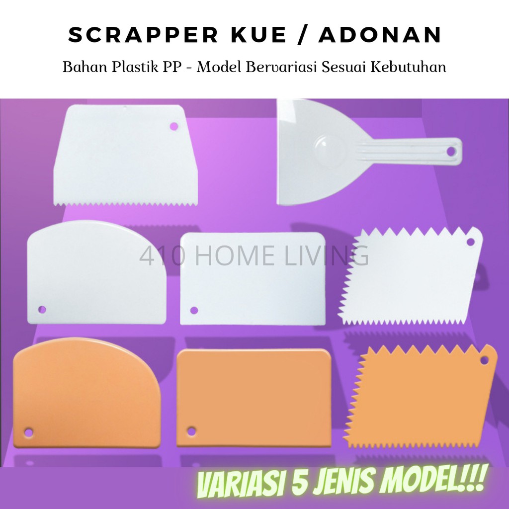 Scrapper Kue / Adonan Alat Pemotong Adonan Kue