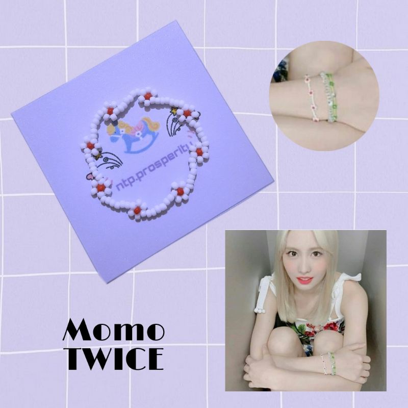 Gelang idol korea / Kpop idol bracelet (Momo Twice)