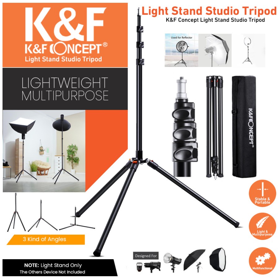 Studio Equipment K&amp;F Concept - Heavy Duty Light Stand 2,3M for Lighting