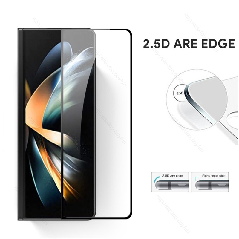 Pelindung Layar Tempered Glass Samsung Galaxy Z Fold 3 Z Fold 4 Paket 2 in 1