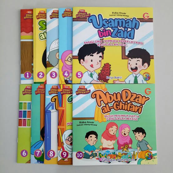 Foto Seri Sahabat-Shahabat Rasulullah KOMPLIT 1 Set Isi 10 Buku GIP