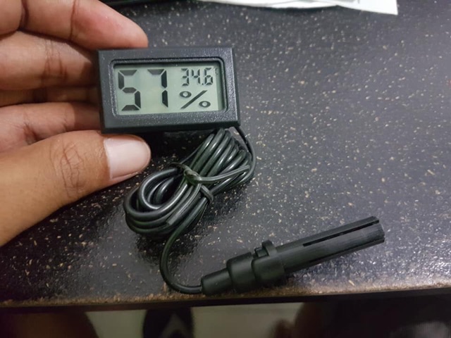 Mini Digital Thermometer &amp; Hygrometer With Probe