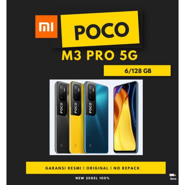 XIAOMI POCO M3 PRO 5G RAM 6 128 GB GARANSI RESMI