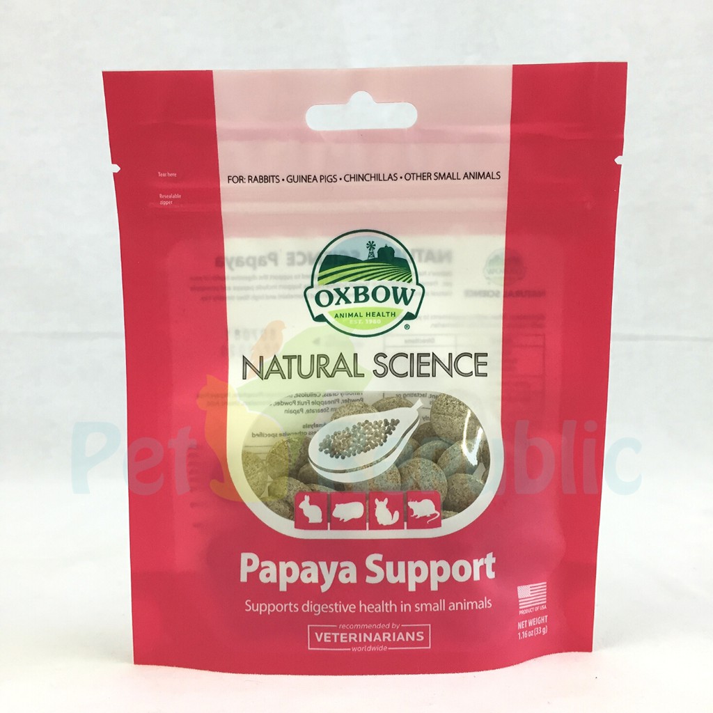 

OXBOW Supplement Pencernaan Natural Science Papaya Support untuk small animal