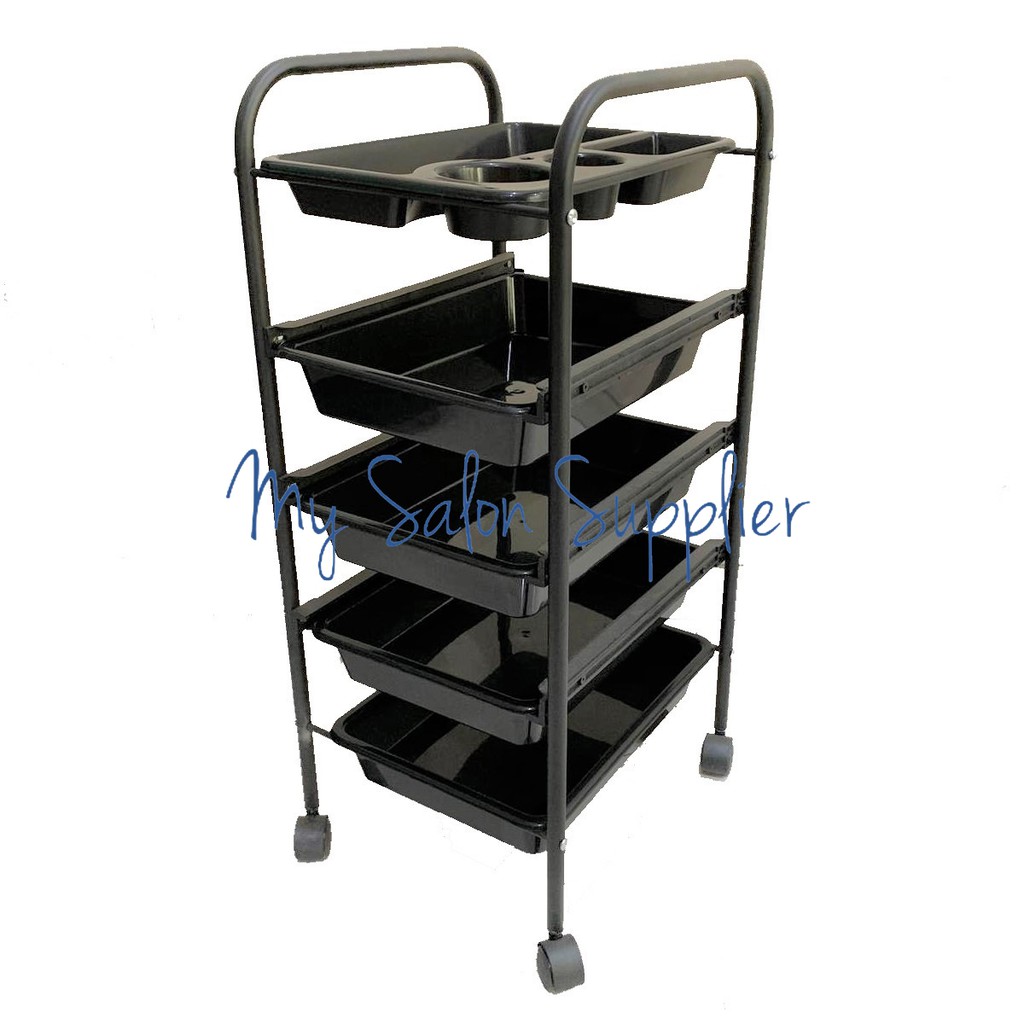 Rak Dorong Salon 5 Susun / Barber Troli / Trolley