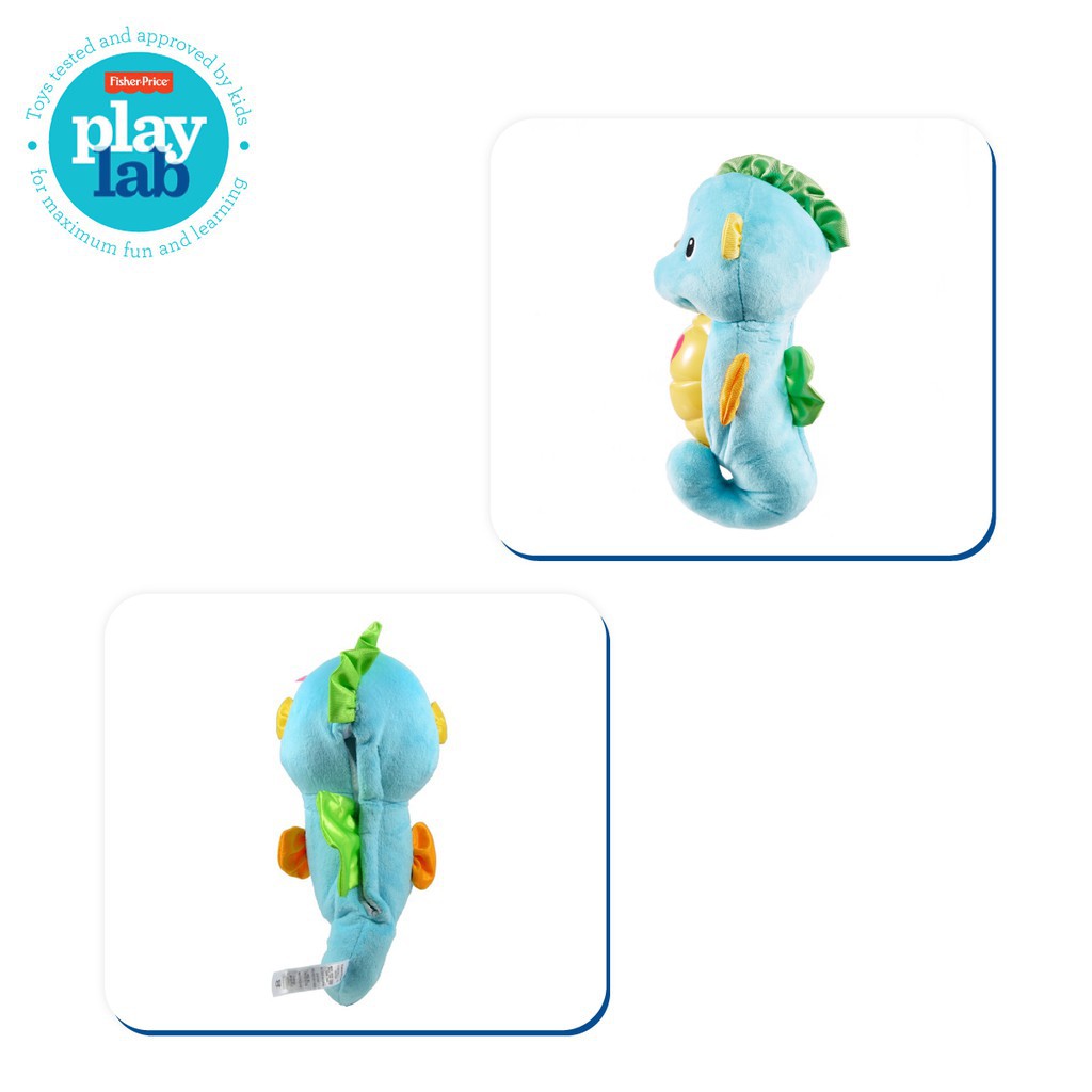 Fisher Price Soothe and Glow Seahorse (Blue) - Mainan Boneka Anak Bayi