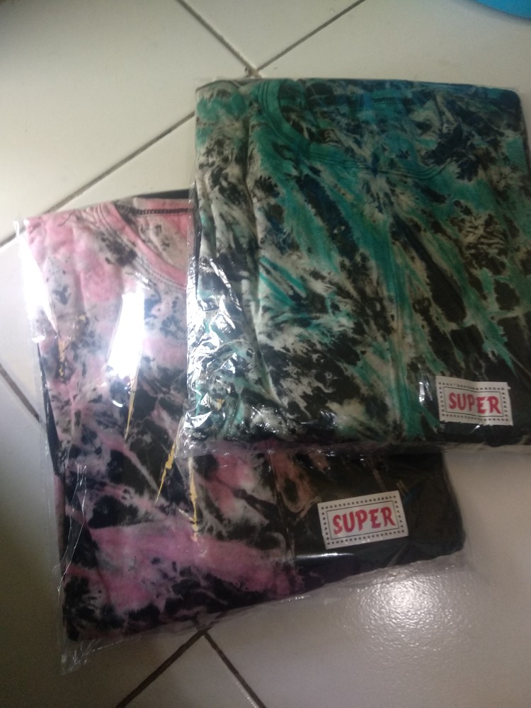 Amalagrosir - (cod) Gamis Black Tiedie Teratai / Long Dress Batik Busui