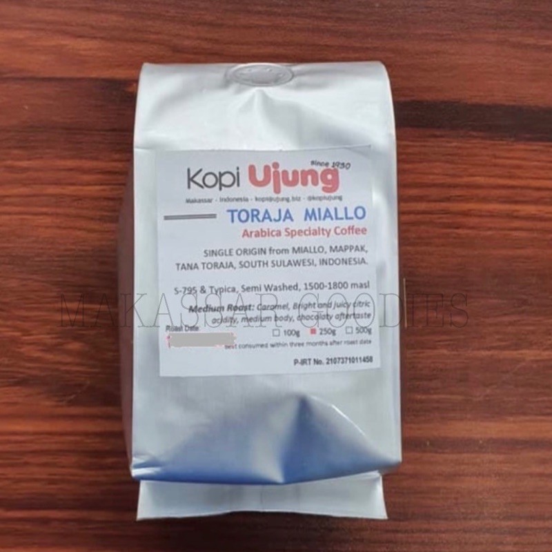 

Kopi Ujung Arabica Toraja Miallo 250gr