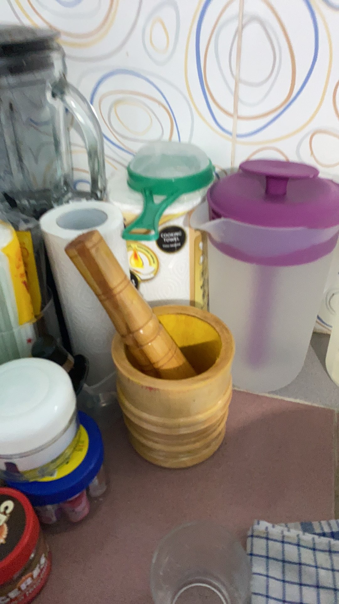 Termurah Set Lumpang Kayu Kecil + Alu / Tumbukan Kayu Ulekan Kayu Peralatan Masak Alat Dapur