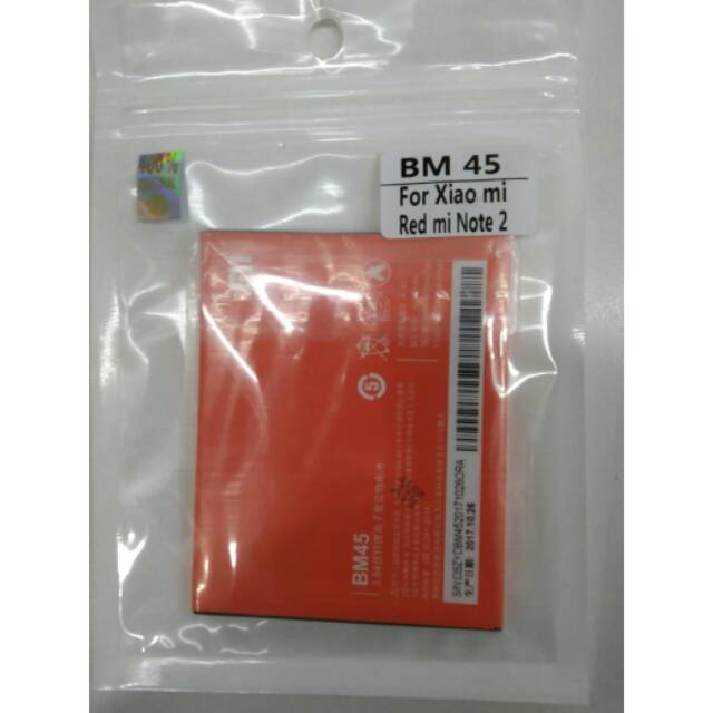 XIAOMI REDMI NOTE 2 BATTERY BATERAI XIAOMI REDMI NOTE 2 BM45 ORIGINAL