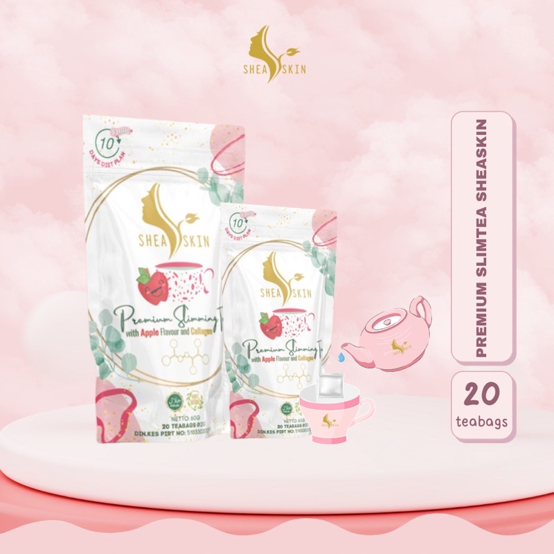 PREMIUM SLIMMING TEA FORMULA AWAL | Teh Diet Herbal Pelangsing Slim Tea SHEASKIN