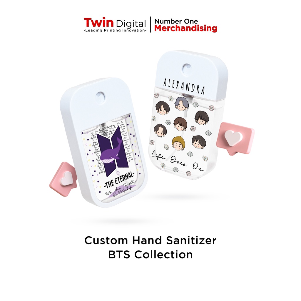 Twindigital Custom Hand Sanitizer BTS Collection Pocket Spray - Hand sanitizer BTS Collection