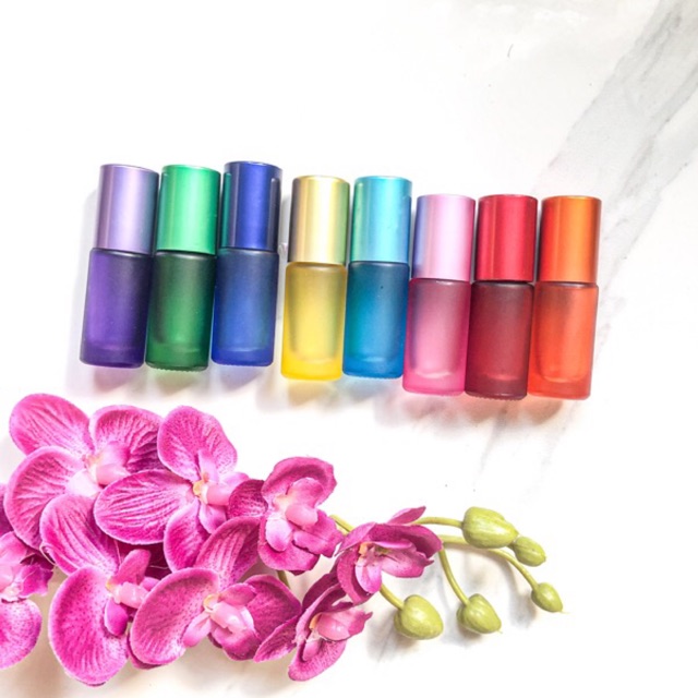 Jual Ml Botol Roll On Kaca Doff Warna Bottle Rollon Roller Metal Isi Ulang Refill Essential Oil