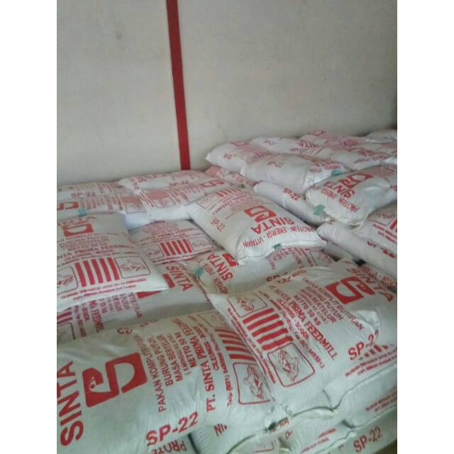 pakan burung puyuh petelur murah 50kg merk sinta sp22 makanan puyuh merek sinta sp 22