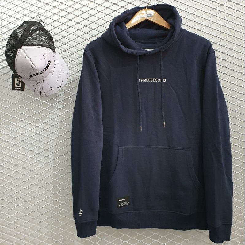Jaket 3second Original Hoodie New Arrival Navy Blue
