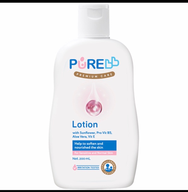 Pure BB Lotion 200 ml Lotion Baby Bayi Lembut Wangi