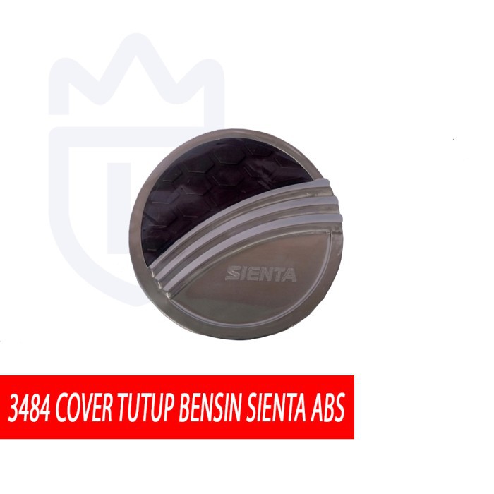 TANK COVER MODEL SPORTY CHROME HITAM TOYOTA SIENTA 2016 LOWIN 3484