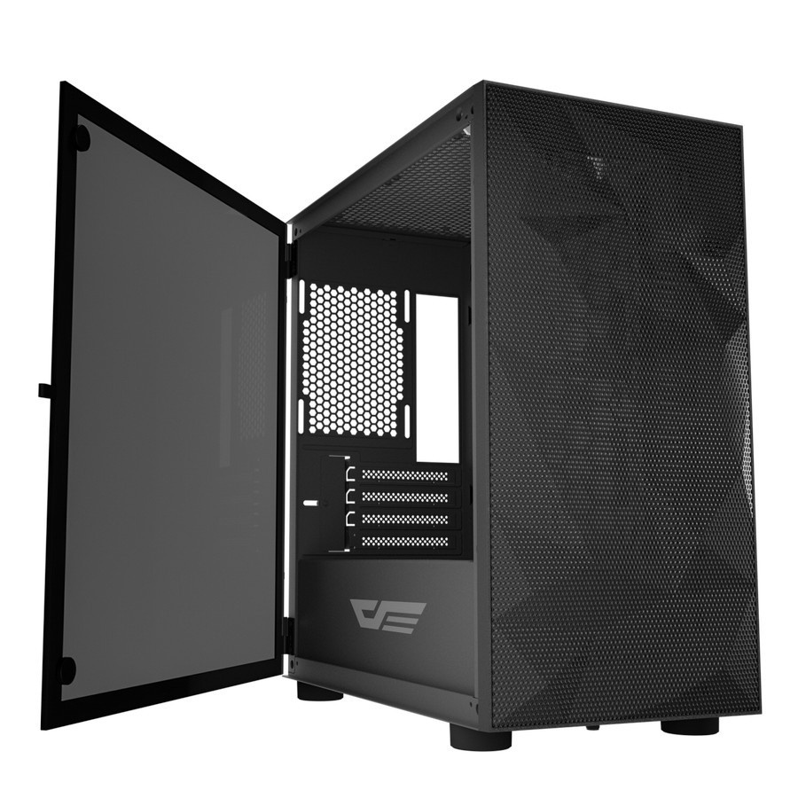 Aigo darkFlash DLM21 (Mesh) M-ATX Casing PC - Hitam